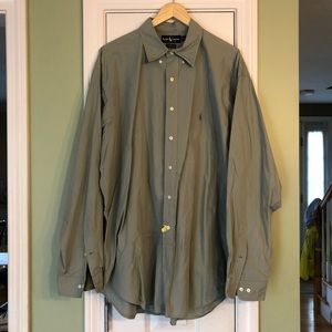 Ralph Lauren Yarmouth Sage Green Button Down Shirt